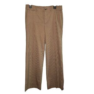 VTG Lauren Ralph Lauren Houndstooth Brown Women's Sanderson Dress Pants Size 8